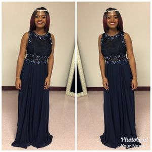 Navy bridesmaid dress